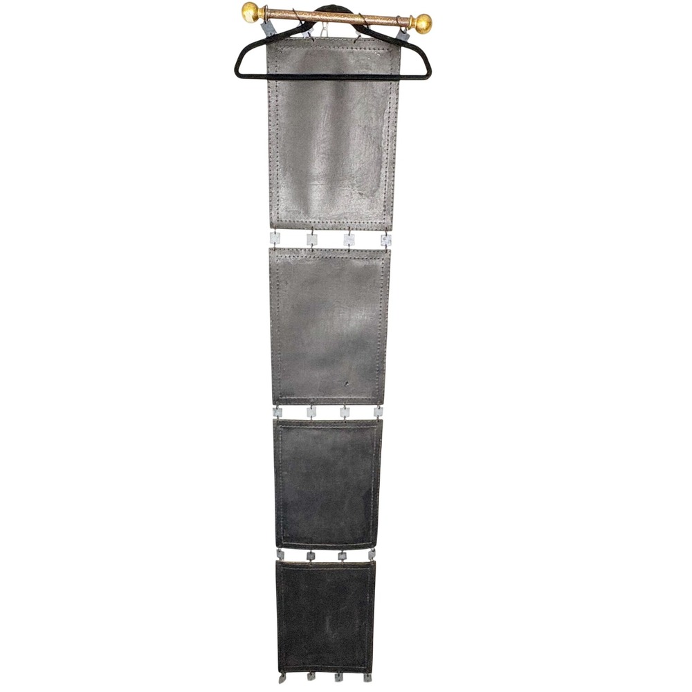 Vintage 4 Tier Fruit Botanical Wall Hanging Faux Leather 12x 68 Vertical Art - Picture 8 of 11